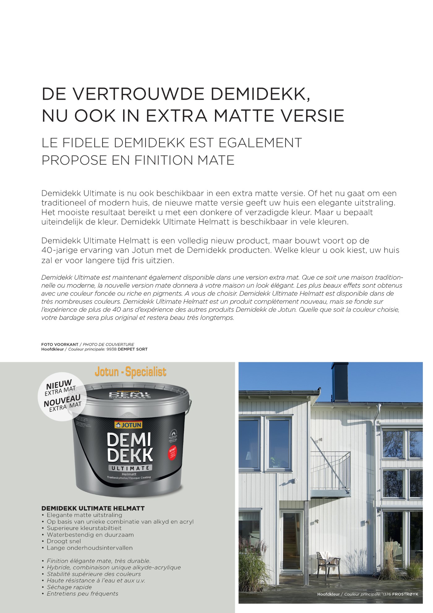 Jotun kleurenkaart Demidekk Ultimate Helmatt